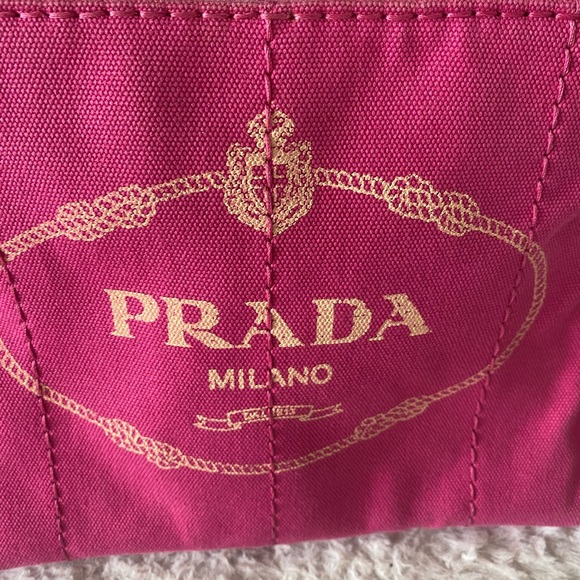 Prada Canapa Canvas Tote. Small size. EUC - Picture 13 of 14